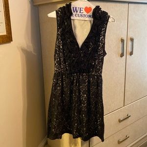 The little lace dress with ruffles